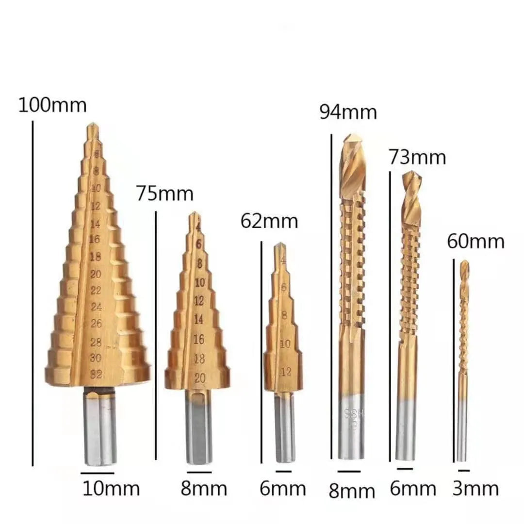 ENSEMBLE DENTS TITANE OUTIL DE PERÇAGE FORET