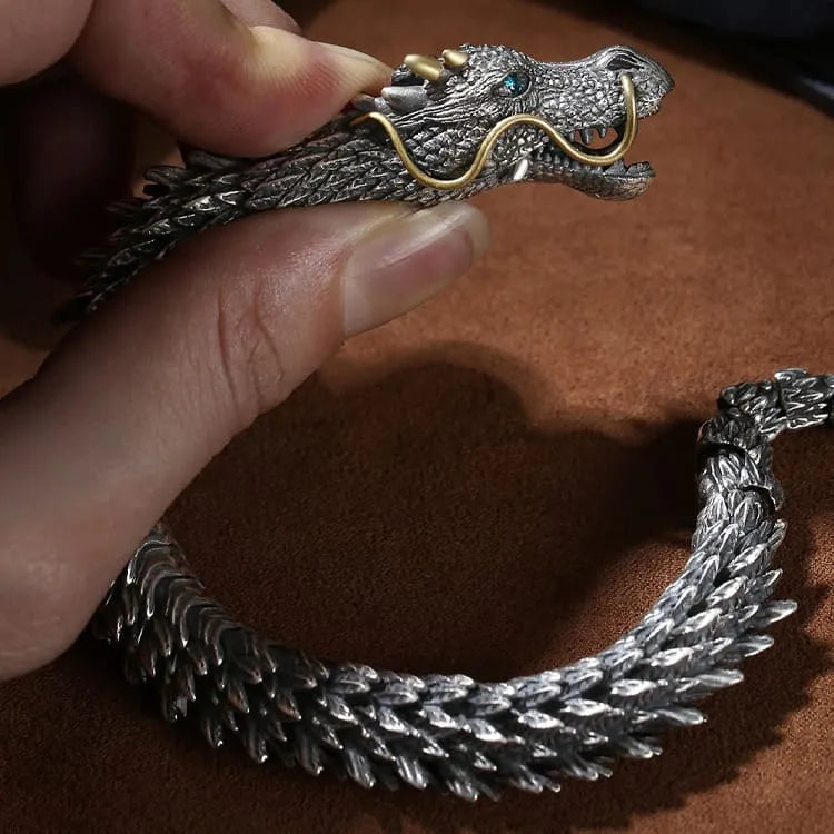 Bracelet Argent Dragon Yuxing